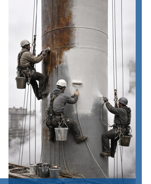 Покраска дымовых труб в Зиме от 8694 р. | ВЫСОТНИК-Зма