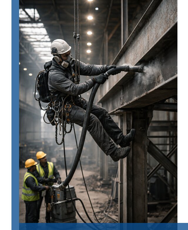 Обеспыливание конструкций в цехах промышленного производства в Зиме