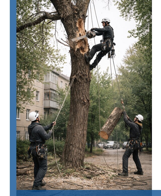 Срочное удаление аварийных деревьев в Зиме с гарантией безопасности