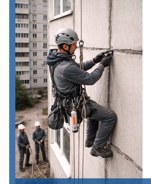 Обследование межпанельных швов и герметизация в Зиме