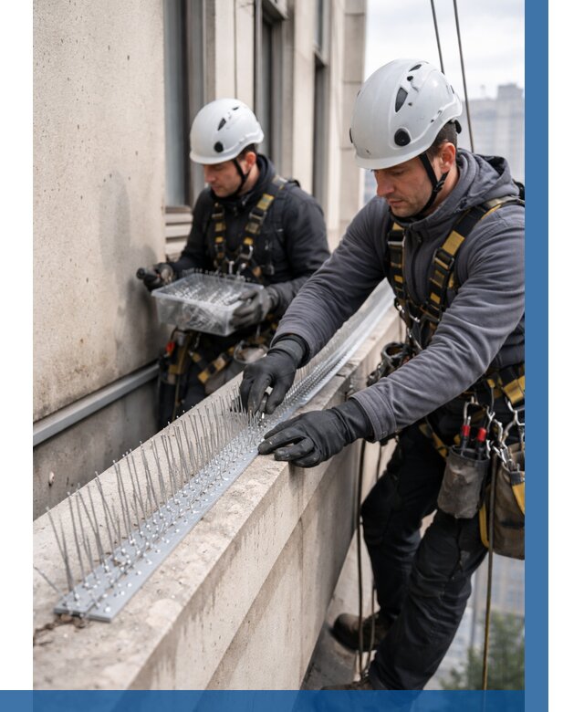 Установка шипов от птиц в Зиме от 869 р. | ВЫСОТНИК-Зма